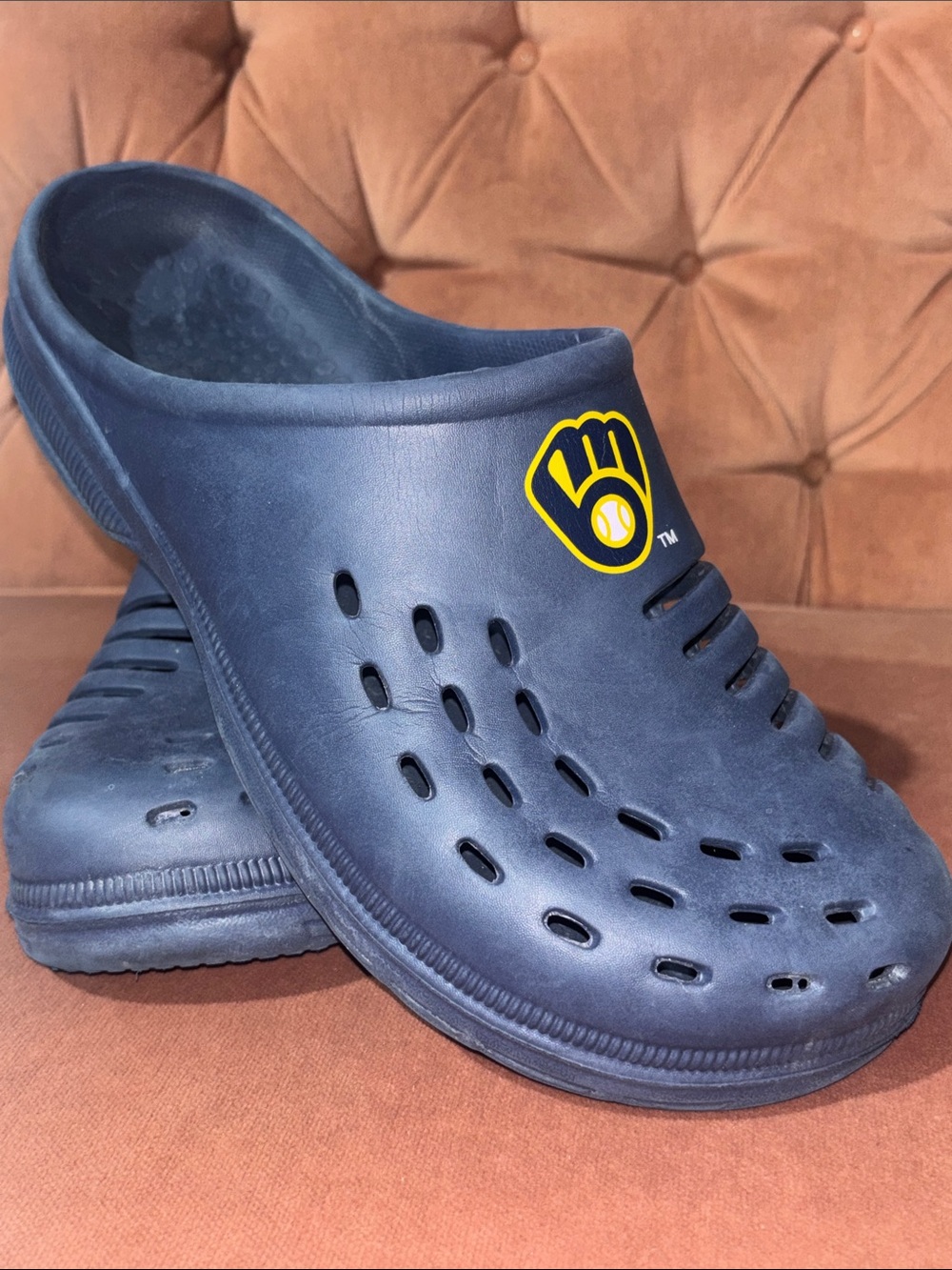 Foco men’s Milwaukee brewers slip on clogs garden outdoor breathable shoe 12-14